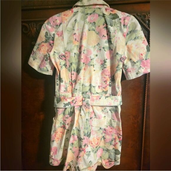 Sezane Luther Floral Denim Romper - Picture 4 of 4